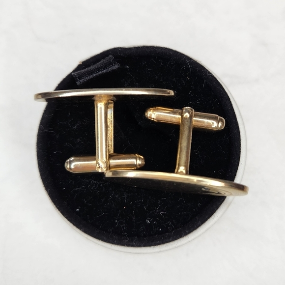 Vintage 70s Topaz Comet Cufflinks - Picture 2 of 5